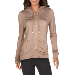 Kapuzenpullover – gestrickt, durchgehender Reißverschluss, Kordelzug