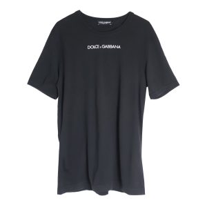 Dolce & Gabbana T-Shirt – Logo, Schwarz, Baumwolle