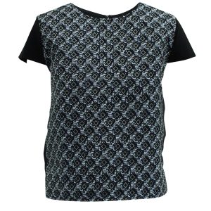 Maje Bluse – bedruckt, Schwarz, Seide, 7833144787004