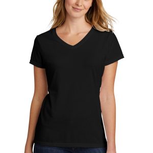 Port & Company Damen-T-Shirt – Triblend, V-Ausschnitt