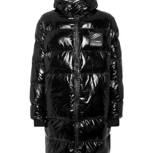 lang – Nylon – Steppjacke