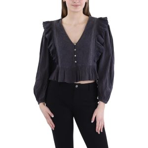 Bluse – mit Stickerei, Baumwolle