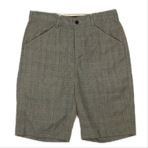 Graue karierte Anzugshorts