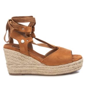 Damen – Keilsandalen – Camel – 7703607738428