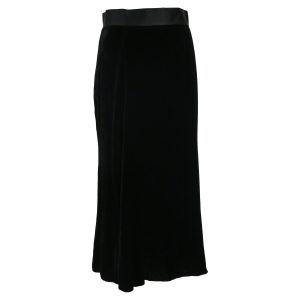 Dolce & Gabbana Rock – Midi, Schwarz, Samt, 7765055963196