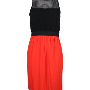 Sandro Kleid – Rundhalsausschnitt, Mehrfarbig, Viskose, 7765023817788