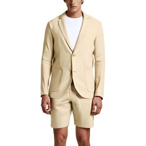 Blazer – Taschen, Leinen, zwei, Knopf
