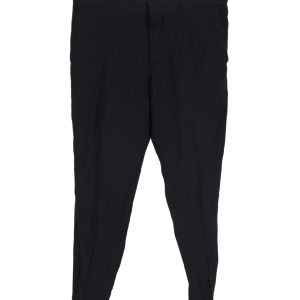 Chloé Hose – gerades Bein, Schwarz, Wolle