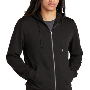 District Herren-Kapuzenpullover – Perfect Tri, Fleece, durchgehender Reißverschluss