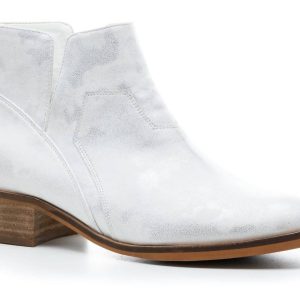 Stiefeletten – Curry, Weiß