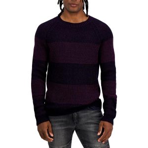 Pullover – gerippt, Rundhalsausschnitt