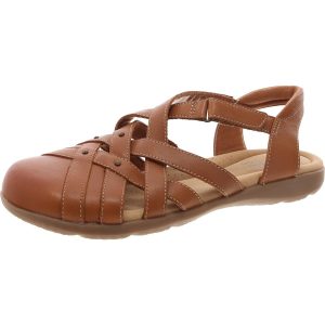 Sandalen – Kunstleder, Komfortinnensohle, Fersenriemen