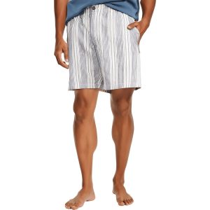 Shorts – Streifenmuster, Leinen, leger
