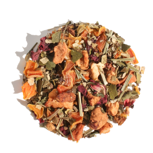 Kräutertee mit Grapefruit und Minze