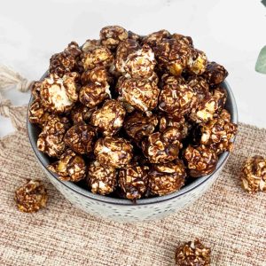 Popcorn mit Geschmack nach heißer Schokolade