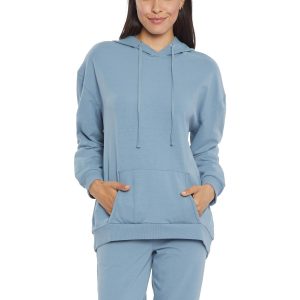 Kapuzenpullover – gerippt, Baumwolle