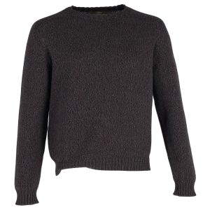 Zegna Pullover – Rundhalsausschnitt, Braun, Kaschmir, Seide, 7748772560956