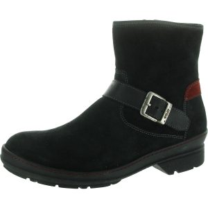 Stiefeletten – Reißverschluss, Veloursleder
