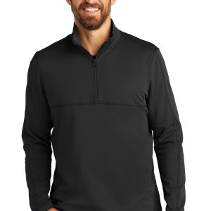 Port Authority Herren-Pullover – glatt, Fleece, 1/4, Reißverschluss