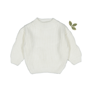 Pullover – Grobstrick, Weiß