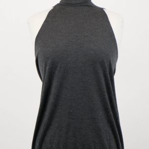 Pullover – Grau, Kaschmirmischung, Rollkragen, Weste