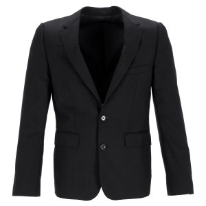 Celine Einreihiger Blazer – Schwarz, Wolle, 7748644569148