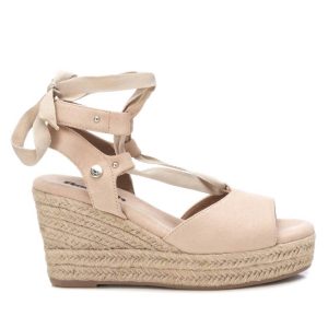 Damen – Keilsandalen – Beige – 7703607574588