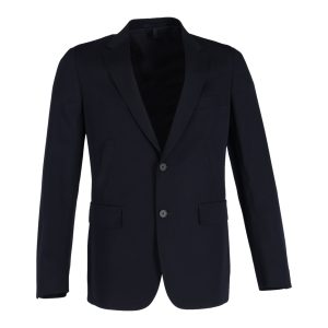 Ermenegildo Zegna Einreihiger Blazer – Marineblau, Blau, Wolle, 7748768071740