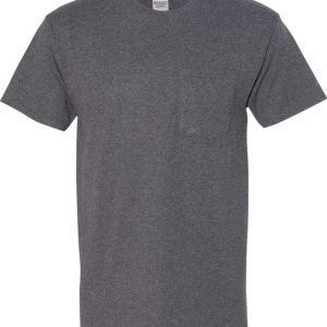 JERZEES T-Shirt – Dri-Power, 50/50, mit Tasche, 7823688761404