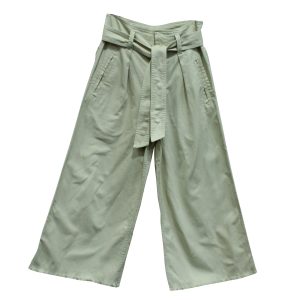 Isabel Marant Hose – weites Bein, Beige, Baumwolle, 7748655677500