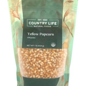 Gelbes Bio-Popcorn