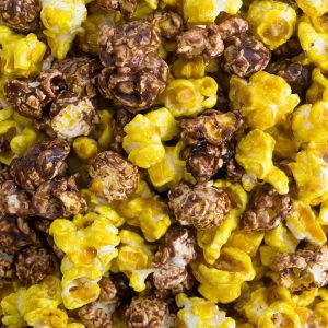Popcorn mit Schokoladen-Bananen-Geschmack