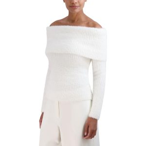 Pullover – schulterfrei, gerippt