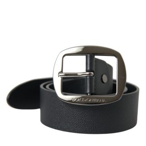 Dolce & Gabbana Herren-Gürtel – Kalbsleder, Metall, Schnalle, 7387733688380