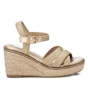 Damen – Keilsandalen – Gold – 7703592566844