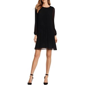 Kleid – plissiert, Chiffon, Mini