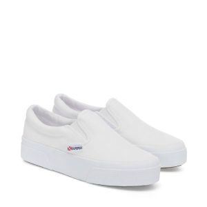Schuhe – 2740, Plateau, zum Hineinschlüpfen, Weiß