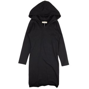 Kleid – Marineblau, Blau, Kapuzen-Sweatshirt