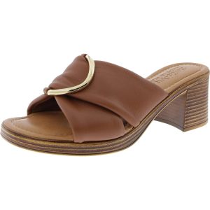 Pantoletten – Schnalle, Leder, Sandalen