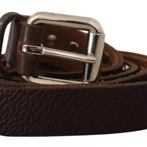 Dolce & Gabbana Damen-Gürtel – Leder, mit Nieten, Metall, Schnalle, 7676548677692