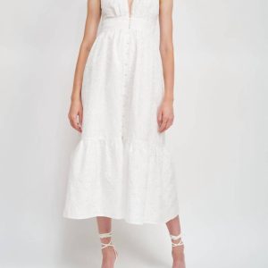Kleid – Jacquard, Gebrochenes Weiß, 7764887502908