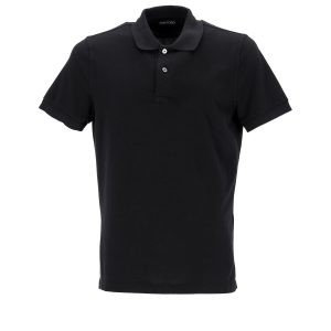 Tom Ford Poloshirt – Schwarz, Baumwolle, 7748657709116