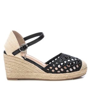 Damen – Keilsandalen – Schwarz – 7703598170172