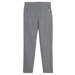 Stella McCartney Hose – gerades Bein, Grau, Wolle