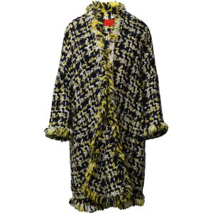 Carolina Herrera Mantel – Tweed, Mehrfarbig, Wolle