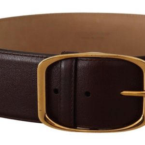 Dolce & Gabbana Damen-Gürtel – Leder, Metall, Schnalle