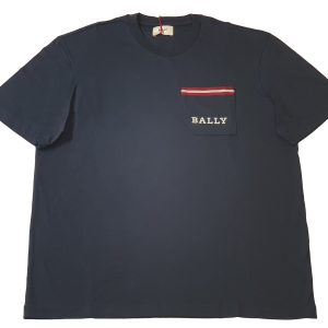 Bally Herren-T-Shirt – 6233731, Marineblau, Blau, 100%, Baumwolle, Taschen, 7706098761788