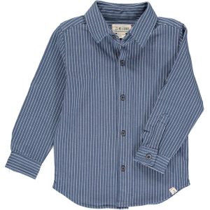 Jungen-Hemd – Jersey, gestrickt, mit Knopfleiste, Blau