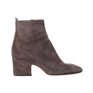 Jimmy Choo Stiefeletten – Herbst, 65, Grau, Veloursleder, 7766495363132