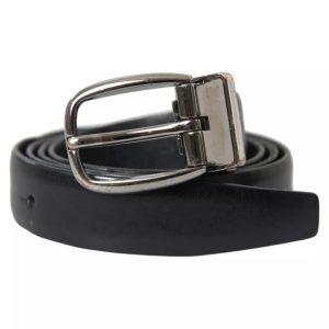 Dolce & Gabbana Herren-Gürtel – Leder, Metall, Schnalle, Herren, 7676703637564